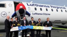 Erstflug der Lufthansa vom Paderborn-Lippstadt Airport nach Frankfurt