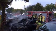 PKW-Brand auf Parkplatz des Flughafens Paderborn-Lippstadt