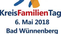 Nächster Kreisfamilientag am Sonntag, 6. Mai 2018 in Bad Wünnenberg