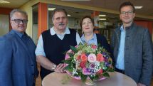 40 Jahre Frühstück und Mittagessen für täglich 7000 Schüler und 300 Lehrkräfte des Berufskollegzentrums am Maspernplatz in Paderborn: Uschi und Hans-Gerhard Hillemeyer legen die Schürzen beiseite