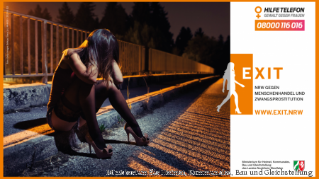 zu sehen ist das Kampagnenmotiv mit der Nummer des Hilfetelefons 0800116016