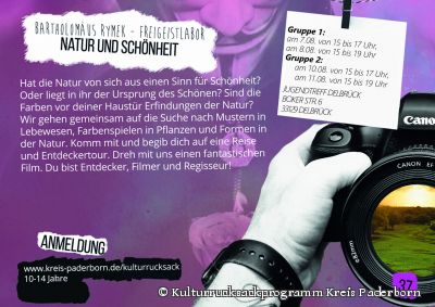 Unter dem Titel &quot;Natur und Schönheit&quot; geht es mit der Kamera in die Natur