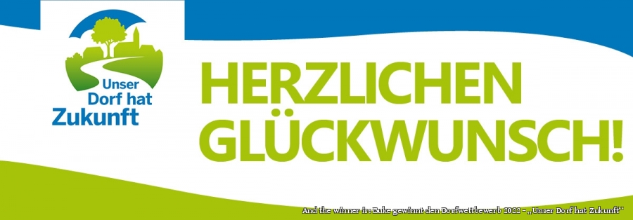 And the winner is: Buke gewinnt den Dorfwettbewerb 2022 - „Unser Dorf hat Zukunft“