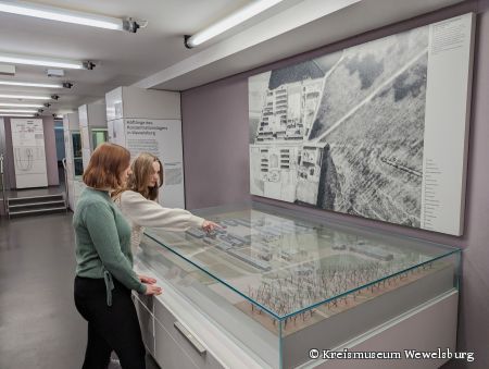 Ein  Model des Konzentrationslagers Niederhagen, welches nach dem Dachauer Modell geplant war. 