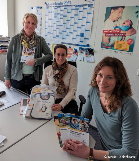 „Frühe Hilfen“ - Ina Gerken, Michaela Jeske und Linda Schulze-Rudolphi (v.l.) stehen (werdenden) Eltern als Team der Frühen Hilfen mit Rat und Tat zur Seite