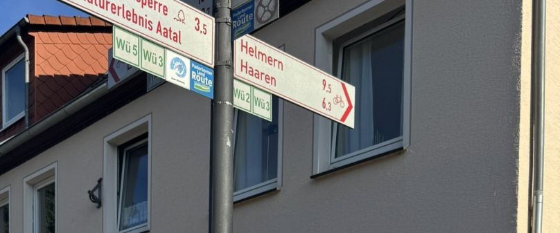 Gut beschildert durch den Kreis Paderborn radeln