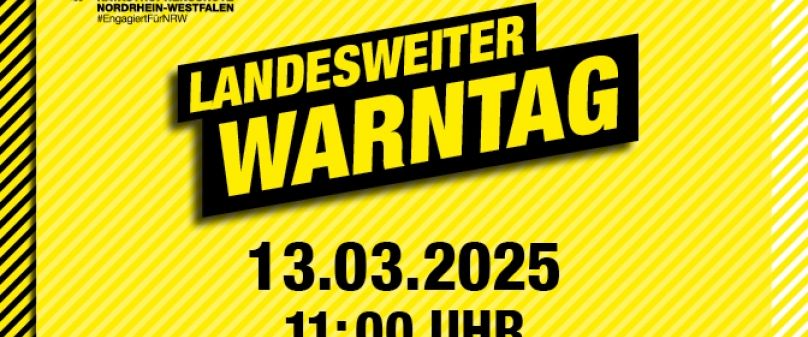 Landesweiter Warntag am Donnerstag, 13. März 