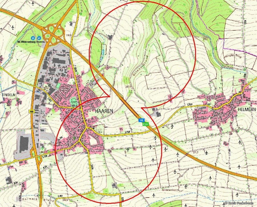 Sperrbezirk - Faulbrut im Bezirk Bad Wünnenberg-Haaren