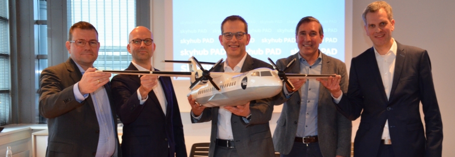 Bundesweit einmalige Initiative - skyhub führt Verbindung nach München ab Juni 2025 fort Foto: Flughafen Paderborn-Lippstadt Heinz Nixdorf