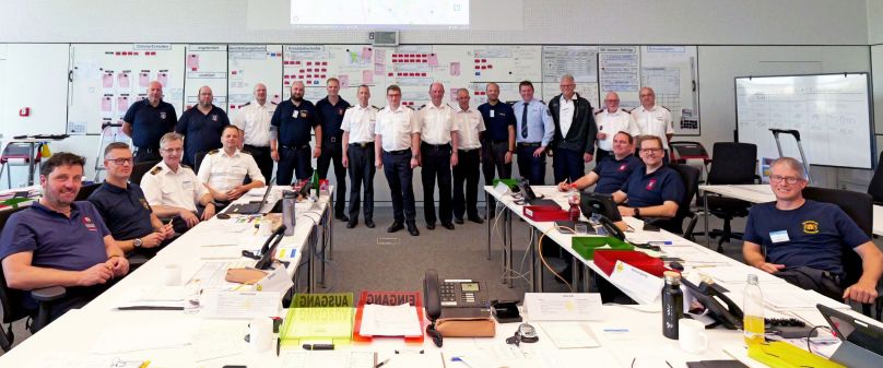 Großschadenslagen meistern: Kreiseinsatzleitung des Kreises Paderborn trainiert den Ernstfall