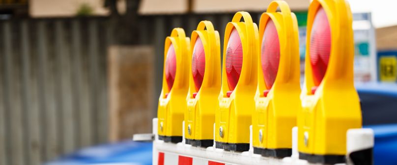 Sperrung des Radweges an der Kreisstraße 28 bei Paderborn-Elsen