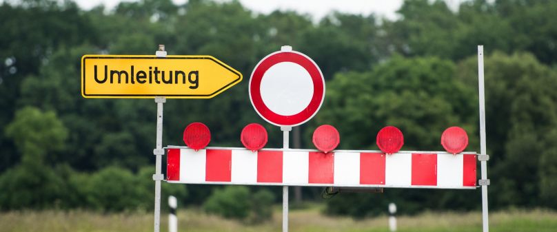 Sperrung der K1 in Paderborn-Neuenbeken