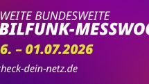 Check dein Netz: Bundesweite Mobilfunk-Messwoche von Mittwoch, den 24. Juni bis Mittwoch, den 1. Juli