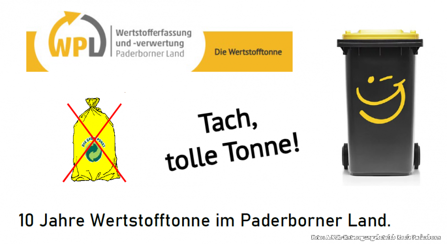 10 Jahre Wertstofftonne im Paderborner Land Foto: A.V.E.-Entsorgungsbetrieb Kreis Paderborn