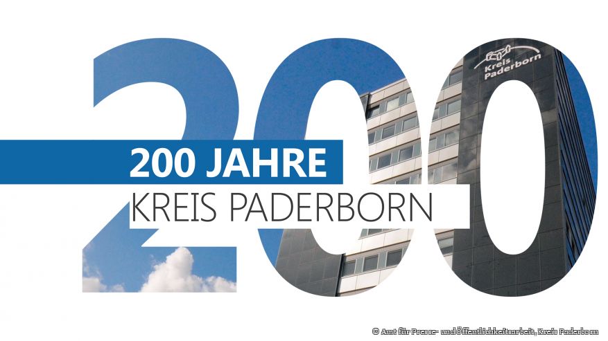 200 Jahre Kreis Paderborn (Graphik: Amt für Presse- und Öffentlichkeitsarbeit, Kreis Paderborn)