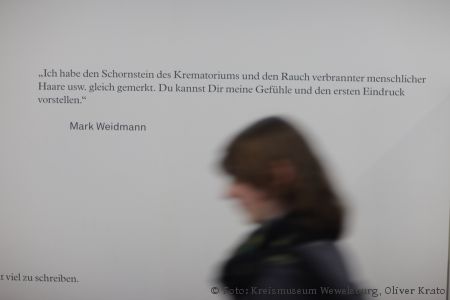 Häftlingserinnerungen in der Erinnerungs- und Gedenkstätte Wewelsburg 1933 – 1945 (Foto: Oliver Krato für das Kreismuseum Wewelsburg)
