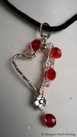 „Herz aus Draht“ heißt der Workshop von Margret Wulf-Freitag. (Foto: Margret Wulf-Freitag) 