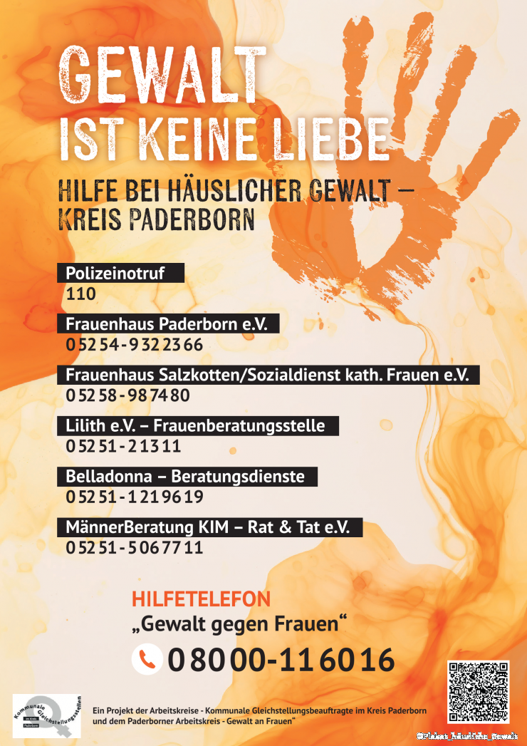 Plakat Gewalt ist keine Liebe