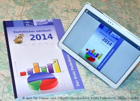 Statistisches Jahrbuch 2014 aus dem Kreis Paderborn auch online abrufbar (Foto: Amt für Presse- und Öffentlichkeitsarbeit, Kreis Paderborn, Ulrike Sander)