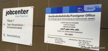 Asylantragsstelle im Jobcenter des Kreises Paderborn (Foto: Kreis Paderborn)