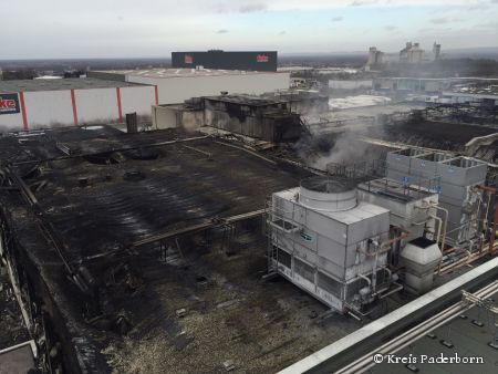 Großbrand bei Westfleisch hat auch beim Kreis Paderborn Arbeitsplätze vernichtet (Foto: Kreis Paderborn)