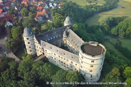 Luftaufnahme der Wewelsburg (Foto:  Air RotorMedia für das Kreismuseum Wewelsburg)