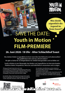 Flyer Youth in motion Filmfestival in Soest (Save-the-date)