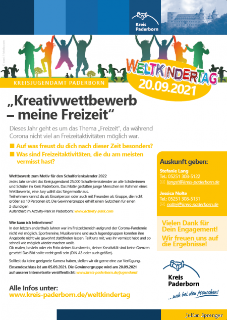 Plakat Weltkindertag 2021