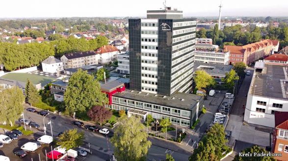 Luftaufnahme Kreishaus Paderborn