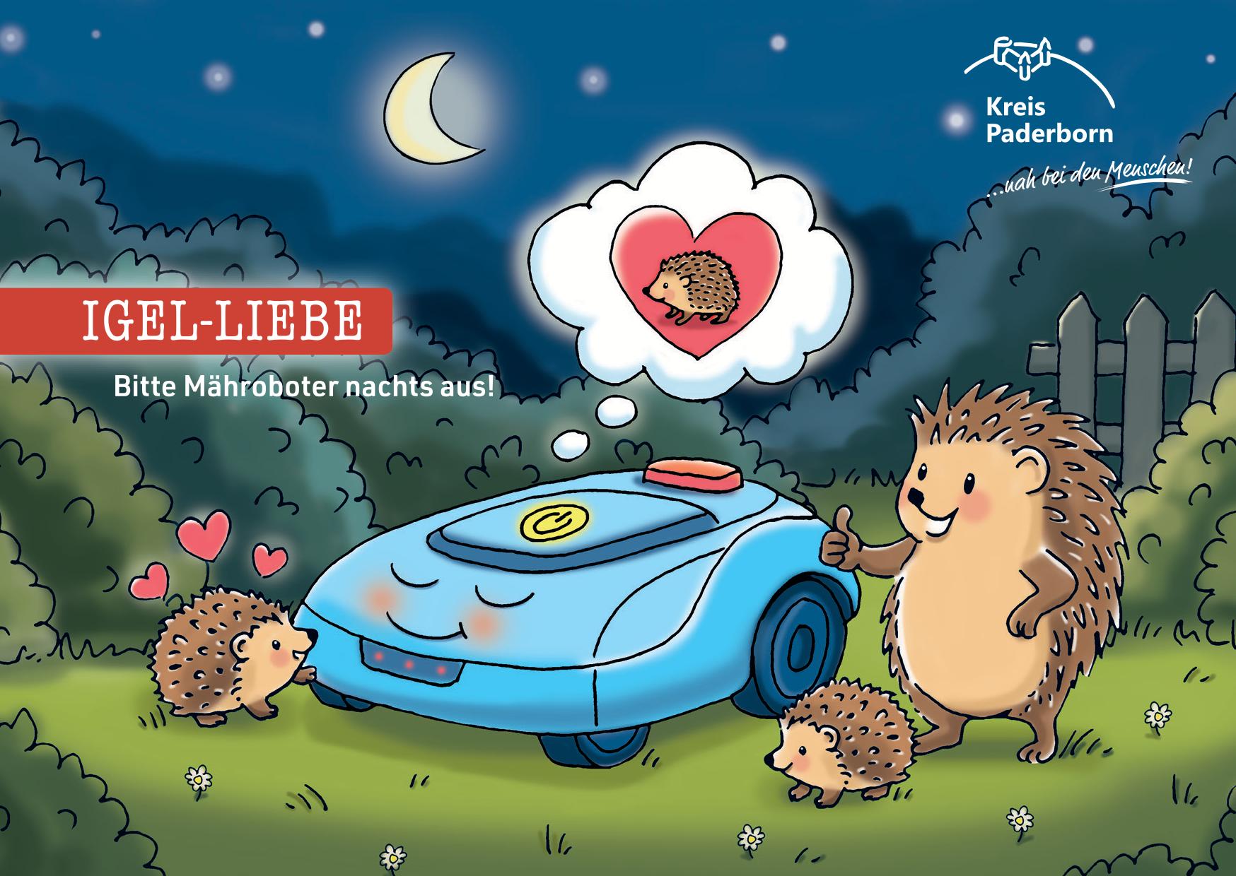 Postkarte Aktion IGEL-LIEBE