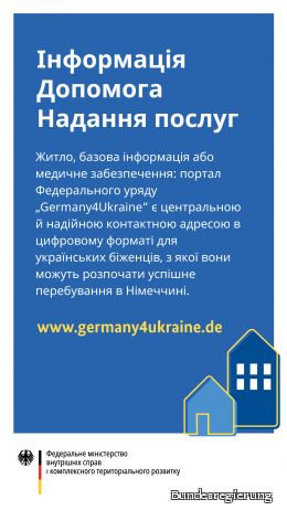 Informationen für Geflüchtete aus der Ukraine