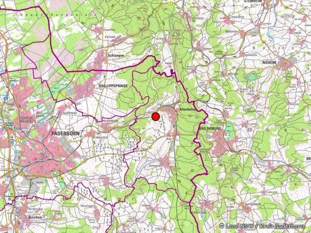 Übersichtskarte zum Naturschutzgebiet "Sieben Gründe"