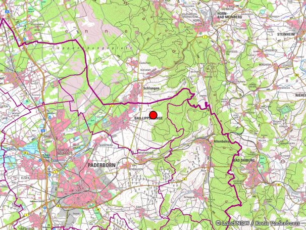 Übersichtskarte zum Naturschutzgebiet „Rosenberg“