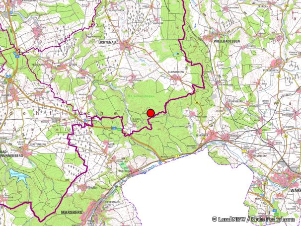 Übersichtskarte zum Naturschutzgebiet „Schwarzbachtal“