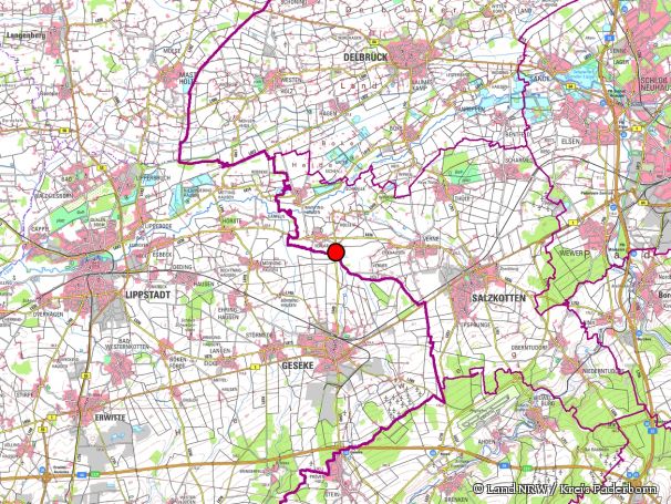 Übersichtskarte zum Naturschutzgebiet „Rabbruch und Osternheuland“