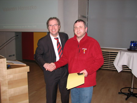 Landrat Mller und Valentin Horoszko