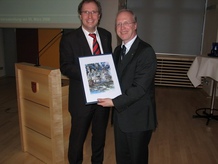 Landrat Mller und Dr. Wansleben